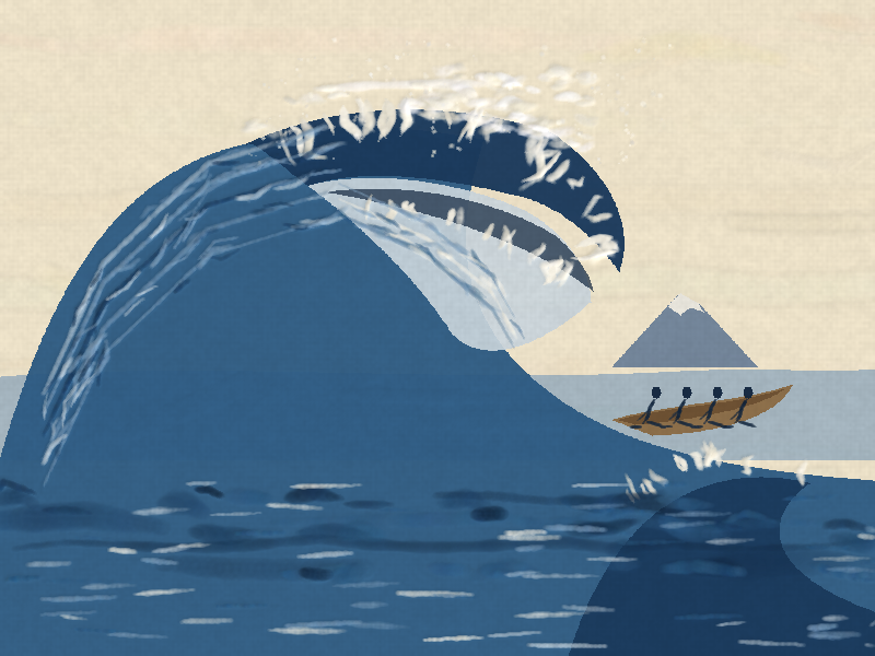 The Great Wave, After Hokusai